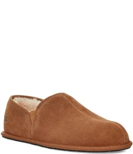 Scuff Romeo II Suede Slipper Chestnut