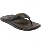 Hiapo Leather Black Sandal