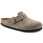 Boston Soft Footbed Clog Taupe Suede