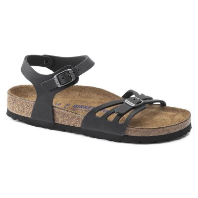 Bali Soft Footbed Black Oiled Leather