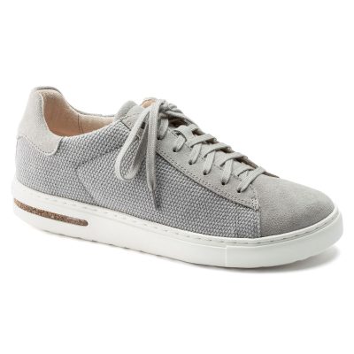Bend Low Whale Gray Canvas Suede Shoe