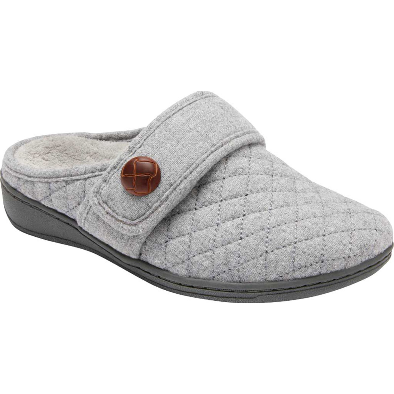Carlin Supportive Slippers Light Grey