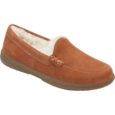 Lynez Supportive Slipper Toffee Suede