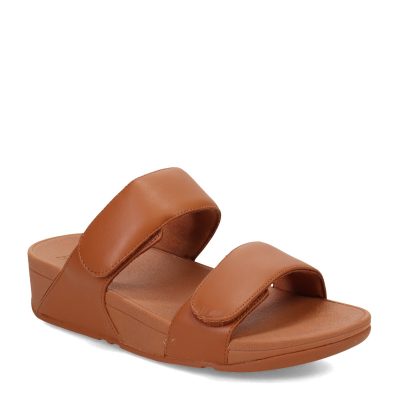 Lulu Adjustable Strap Tan Leather Sandal