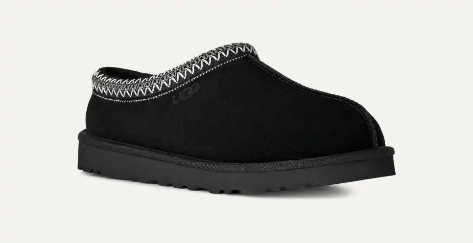 UGG Tasman II men's suede slipper in Black – main product view