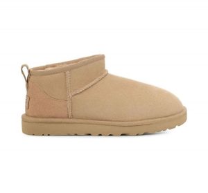 Classic Ultra Mini Suede Boot Sand