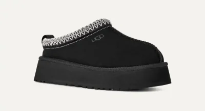 UGG Tazz II Women’s Platform Suede Slipper – Black