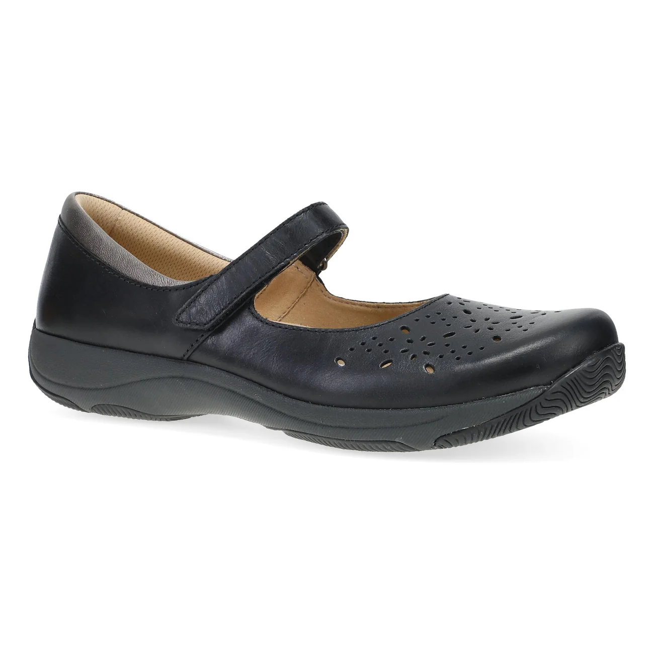 Stacy Shoe Black Waxy